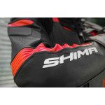 SHIMA CHASE BLACK/RED 2 DALIŲ ODINIS MOTO KOMBINEZONAS