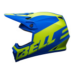 BELL MX-9 MIPS DISRUPT BLUE/YELLOW KROSINIS MOTO ŠALMAS